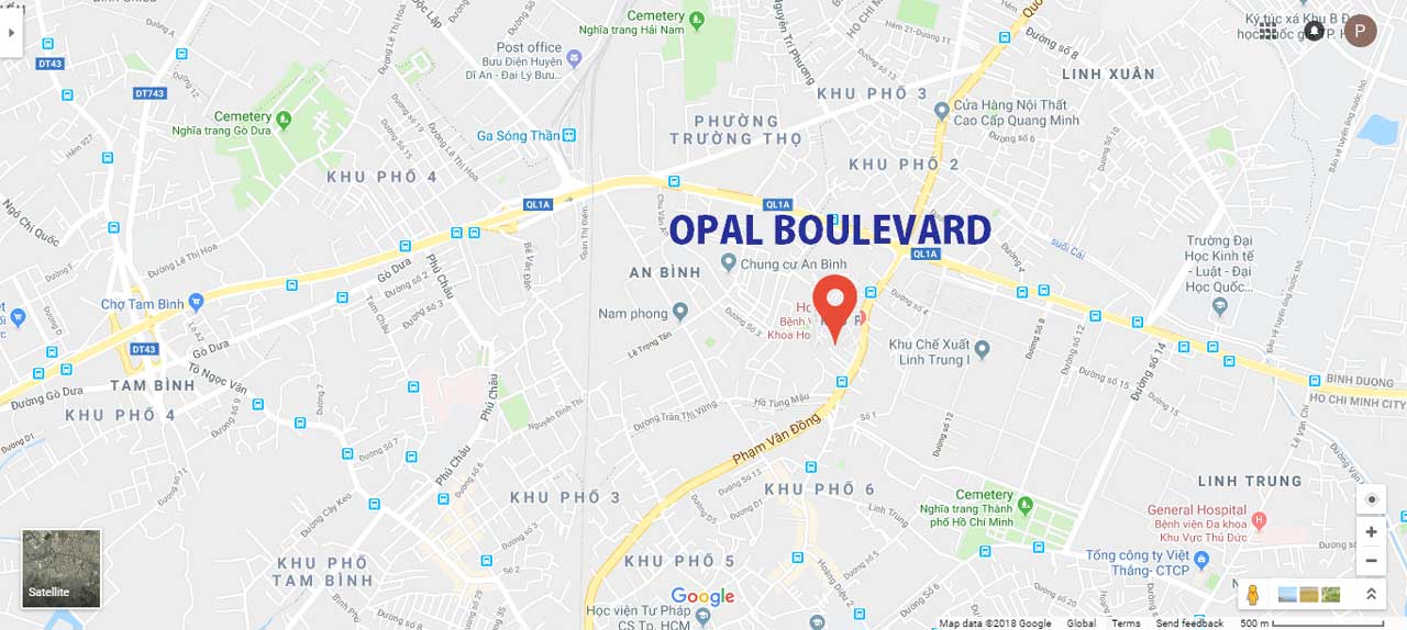 Vị trí Opal Boulevard